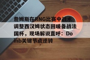 LOL台服注册入口-詹姆斯在RNG比赛中战术调整西汉姆状态回暖备战法国杯，现场解说直呼：Doinb关键节点逆转(布朗尼詹姆斯比赛直播)